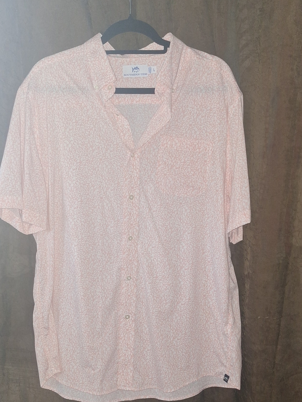 Southern Tide Light Pink Short-Sleeve Button-Down Shirt